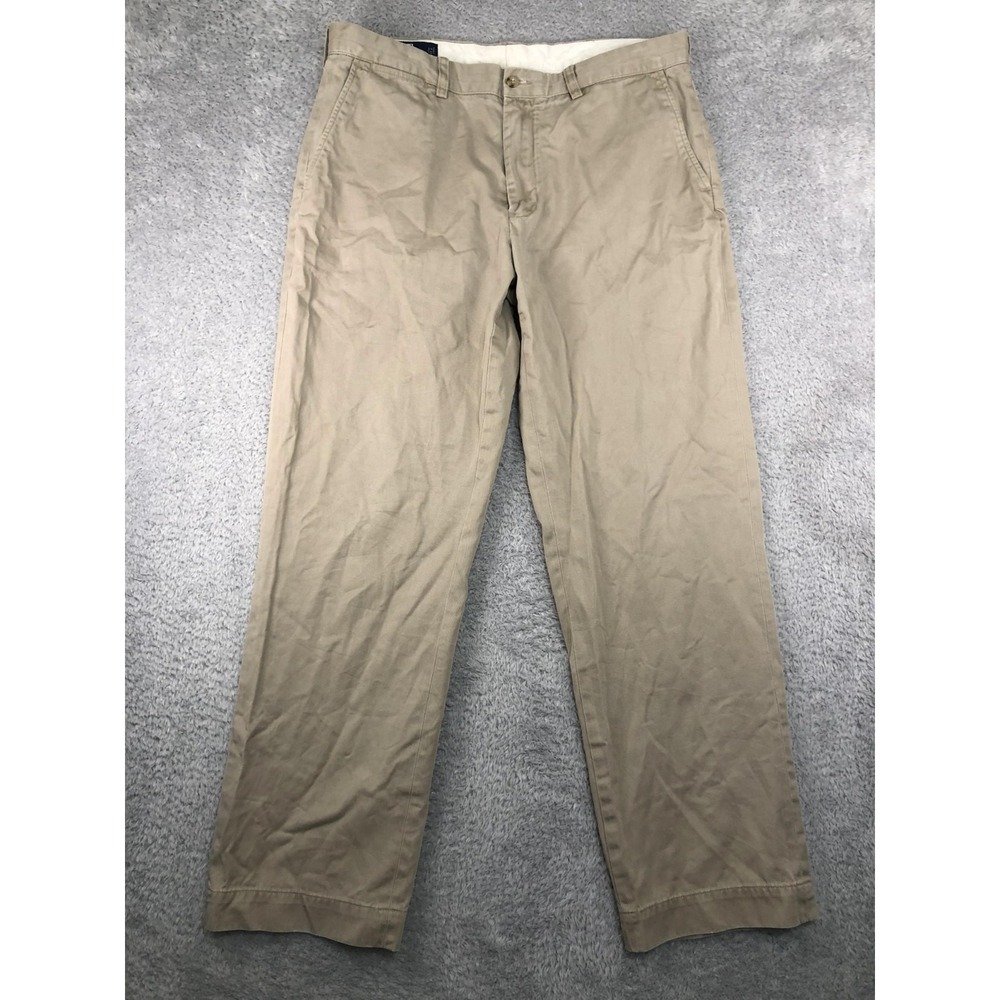 Polo Ralph Lauren Pants Mens 36x31 (Tag 36x32) Beige Vintage Preston